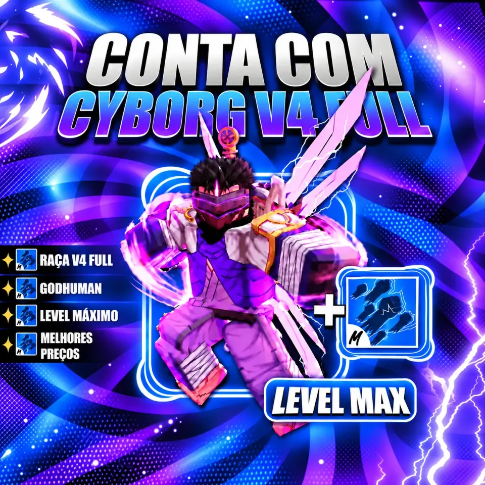 『 🧬 』 CYBORG V4 FULL + GODHUMAN + LEVEL MÁX