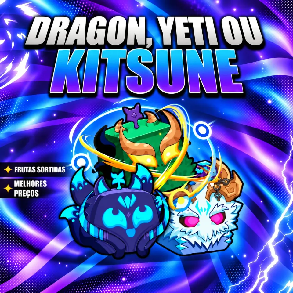 『 🎲 』 DRAGON, YETI OU KITSUNE GARANTIDA