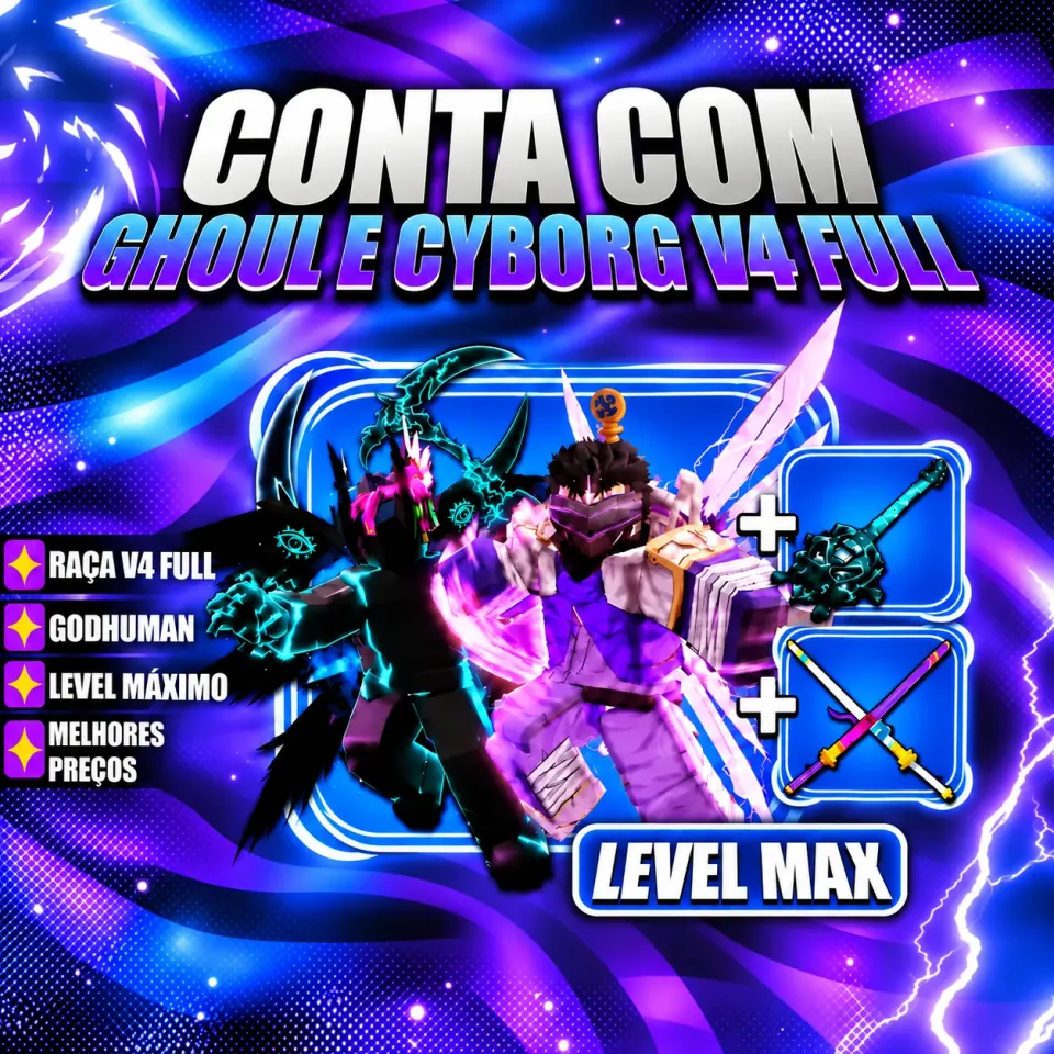 『 🧬 』 GHOUL E CYBORG V4 FULL + GODHUMAN + LEVEL MÁX