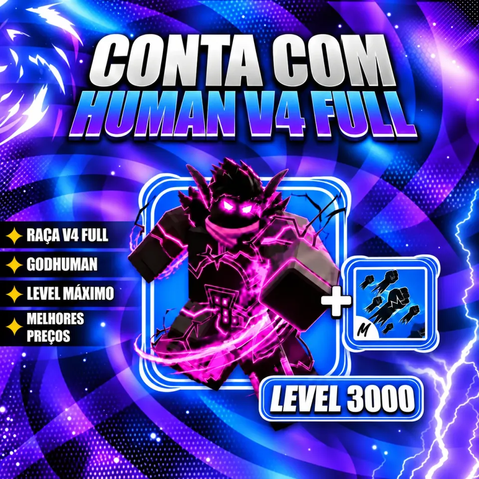 『 🧬 』 HUMAN V4 FULL + GODHUMAN + LEVEL MÁX