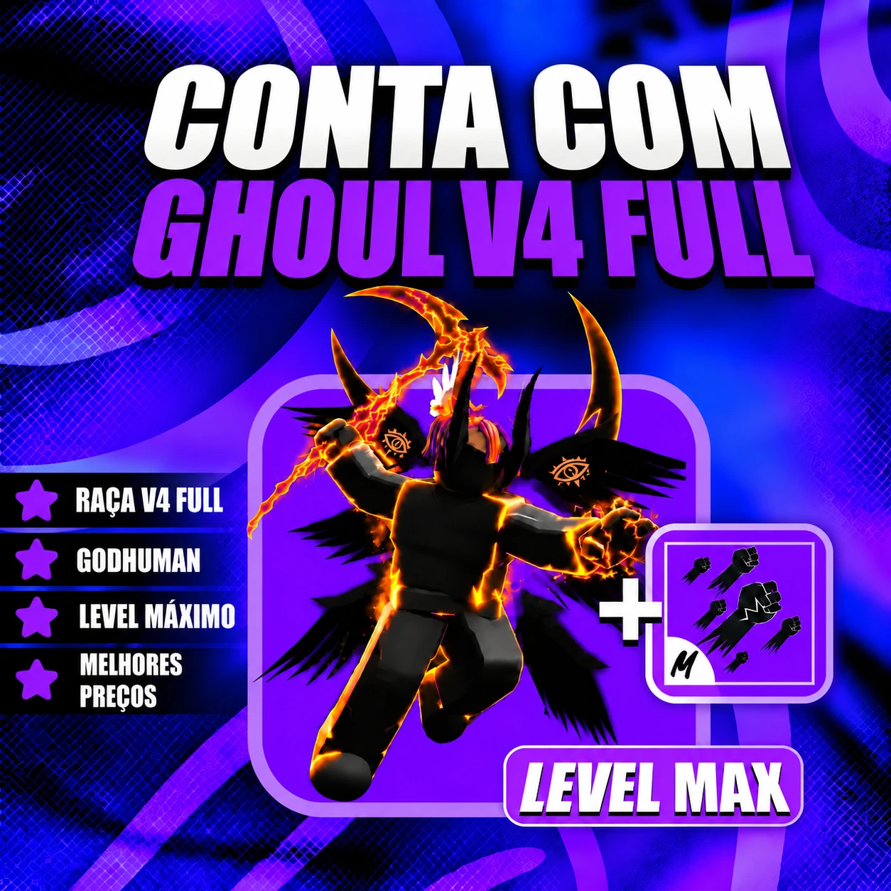 『 🧬 』 GHOUL V4 FULL + GODHUMAN + LEVEL MÁX